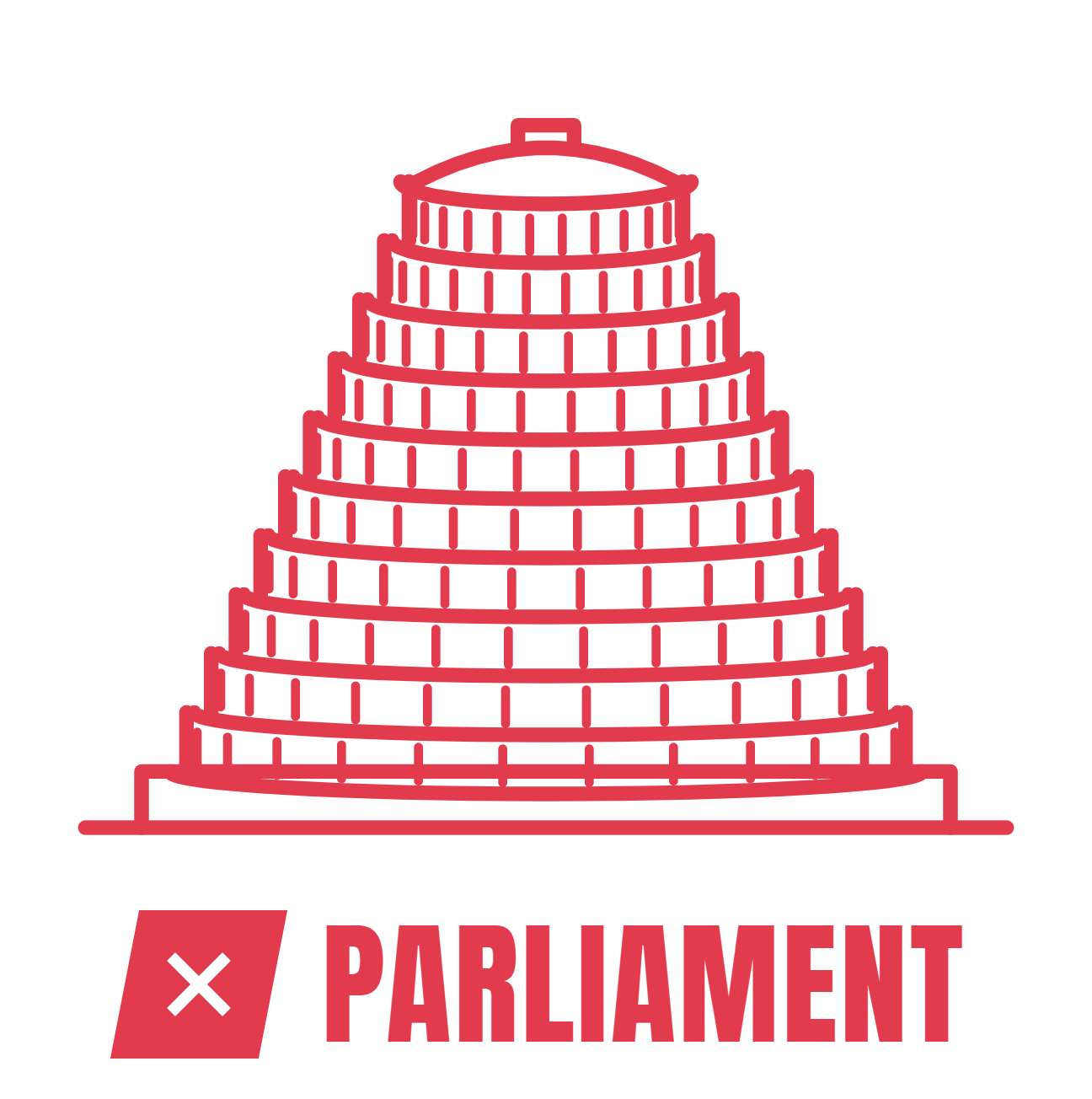 Parliament — crossed out